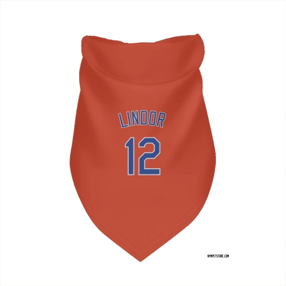 New York Mets Francisco Lindor Black Pet Bandana for Dog & Cat