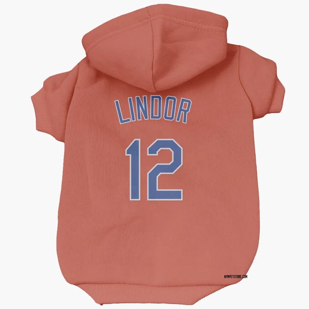 New York Mets Francisco Lindor Black Pet Hoodie for Dog & Cat