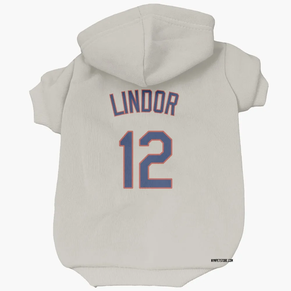 New York Mets Francisco Lindor Cream Pet Hoodie for Dog & Cat